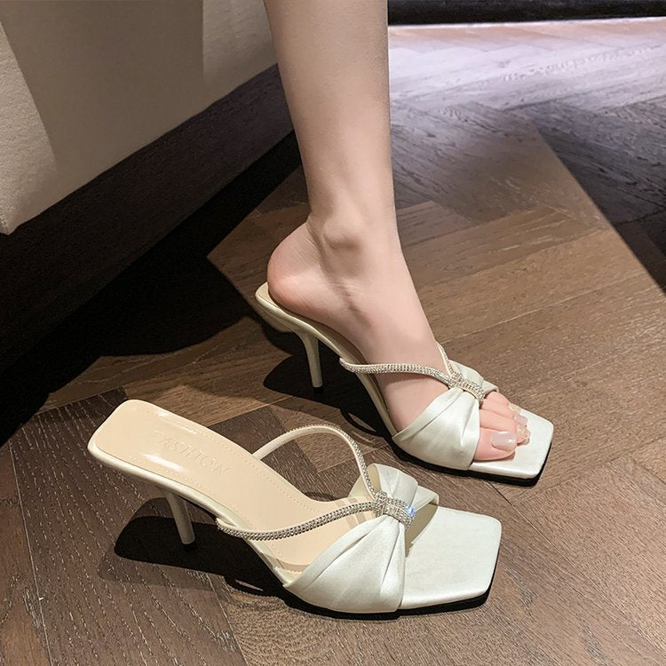Damen elegante Slingback-Pumps mit dekorativem Schleifenakzent EB