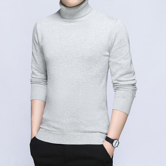 Herren Rollkragenpullover aus hochwertiger, atmungsaktiver Baumwolle EB