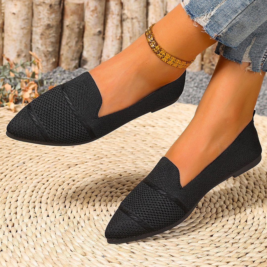 Damen Modische Halbschuhe mit atmungsaktiver Webstruktur und flexiblem Fußbett EB