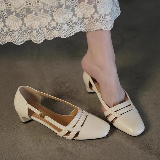 Damen Slingback-Pumps mit modischem Riemendesign und komfortablem Absatz EB