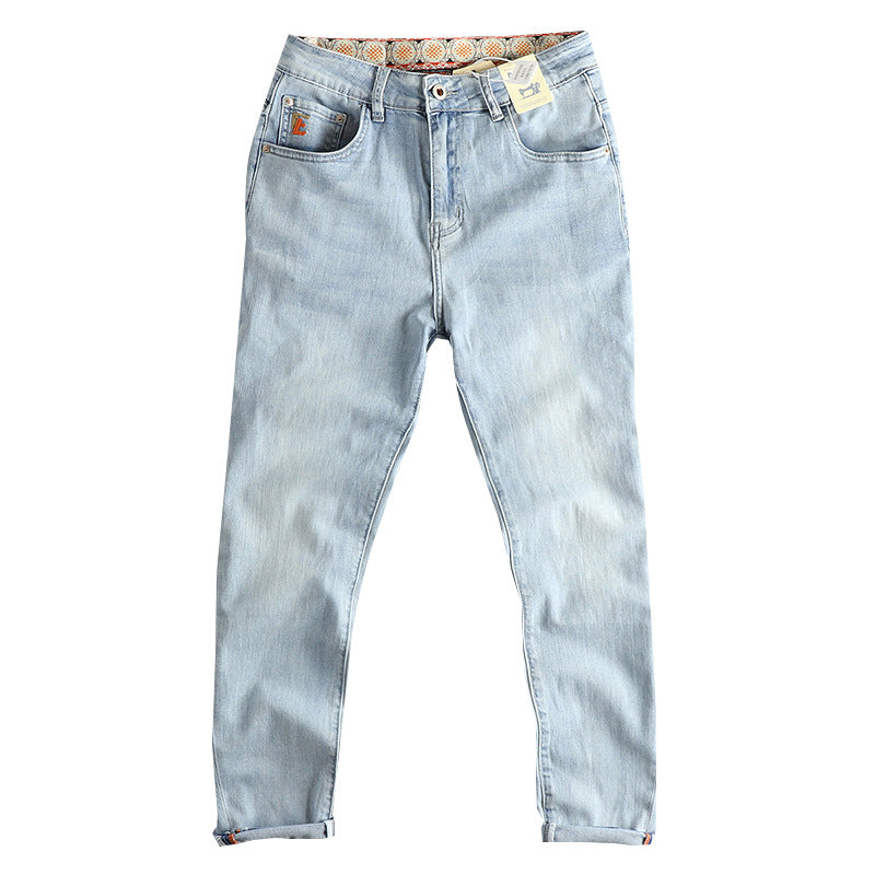 Damen Slim-Fit Jeans mit hohem Bund und Vintage-Effekt EB