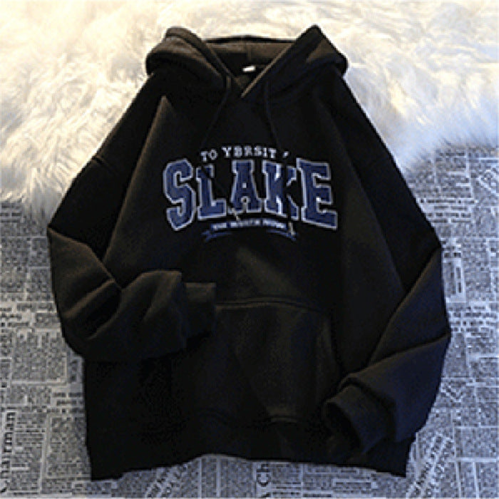 Damen Hoodie mit lässigem Print und Kapuze EB