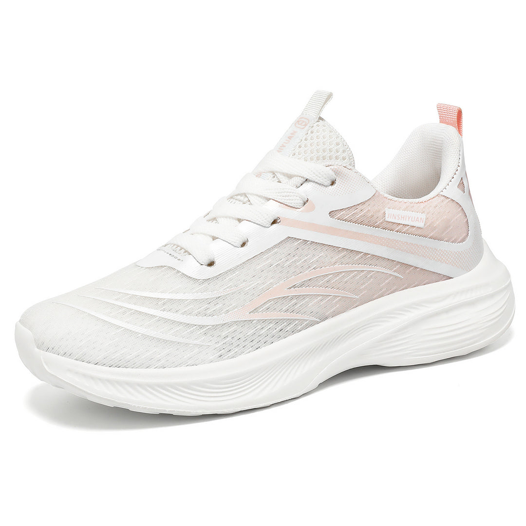 Damen nan atmungsaktiver Lightweight-Laufschuh mit dämpfender Wellen-EVA-Sohle und nahtlosem Mesh-Obermaterial EB