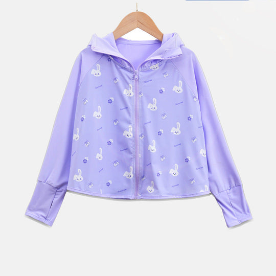 Jungen atmungsaktive Kapuzenjacke mit UV-Schutz EB