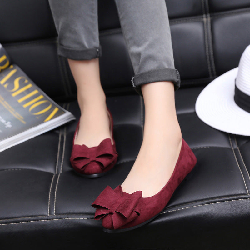 Damen Ballerina Schuhe mit schickem Schleifendetail EB