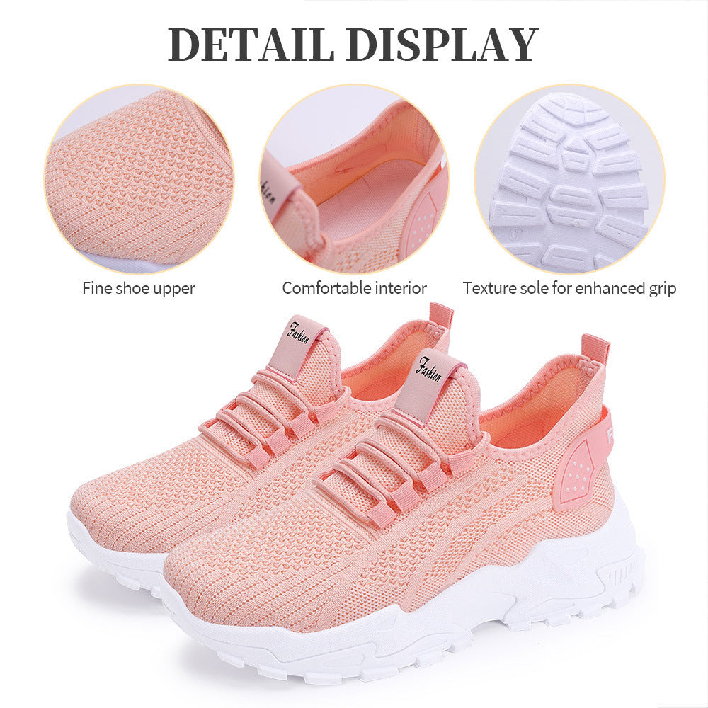 Damen Athletische Sneakers mit atmungsaktivem Obermaterial und rutschfester Sohle EB