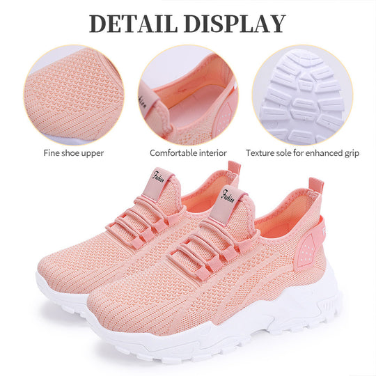 Damen Athletische Sneakers mit atmungsaktivem Obermaterial und rutschfester Sohle EB