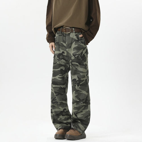 Damen Cargohose im modischen Camouflage-Design mit hohen Taschen EB