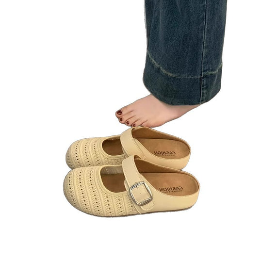 Damen Clogs mit modischem Riemen und atmungsaktiver Oberflächenstruktur EB