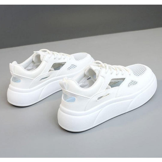 Damen Sportliche Sneakers mit atmungsaktiver Mesh-Oberfläche und innovativem Sohlenprofil EB