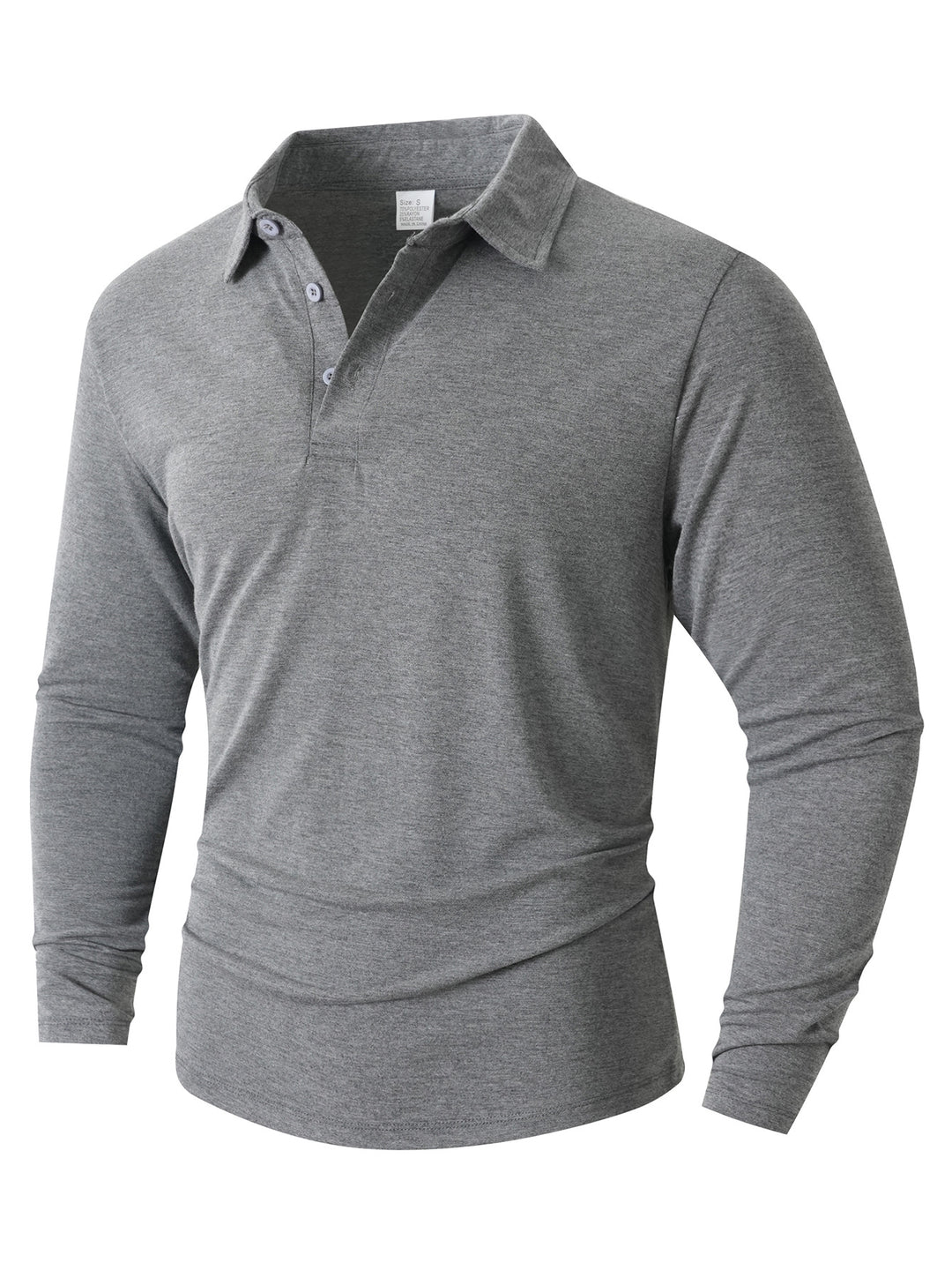 Herren Langarm Poloshirt mit modernem Schnitt EB