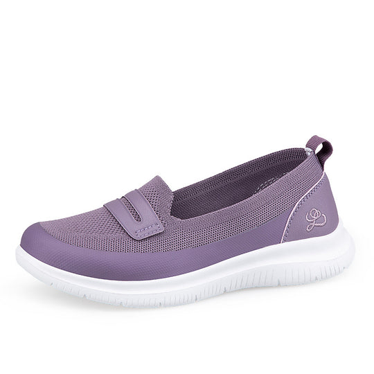 Damen Atmungsaktive Slip-On Sneakers mit flexiblem Design EB
