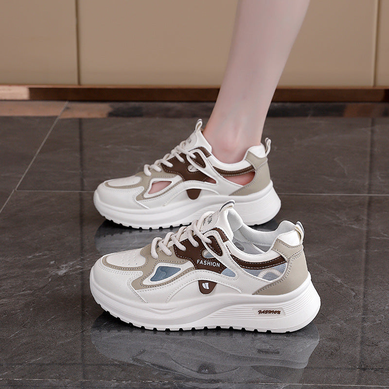 Damen Sportliche Sneakers mit atmungsaktiver Mesh-Oberfläche und modischem Design EB