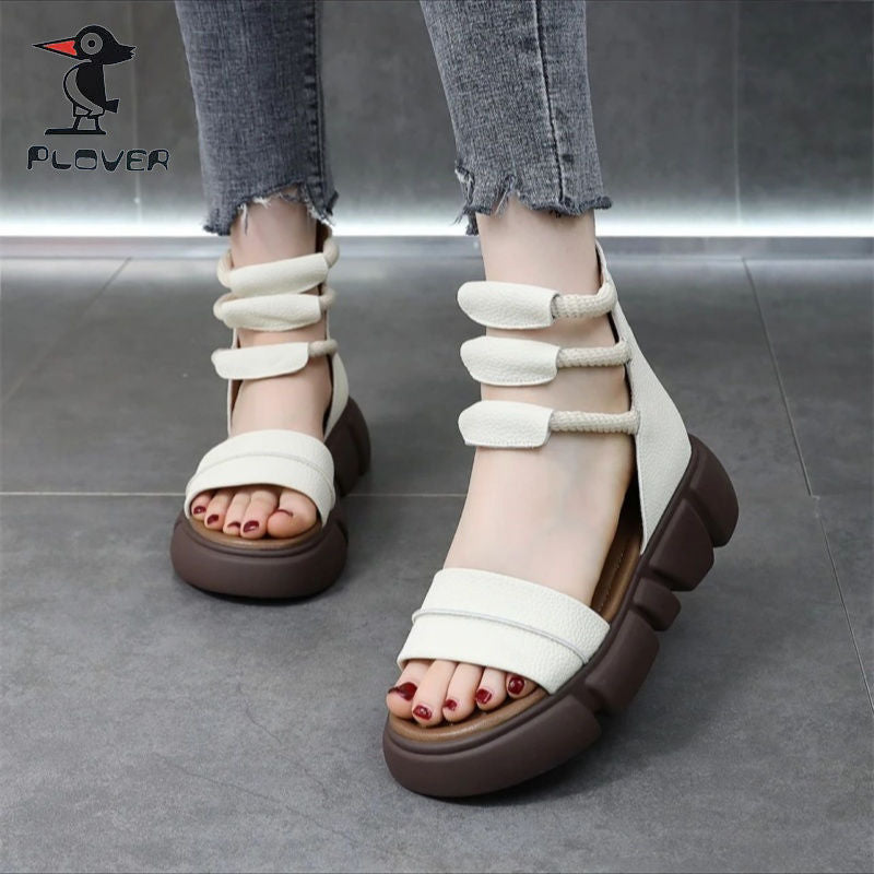 Damen Komfortable Sandalen mit innovativem Riemendesign EB