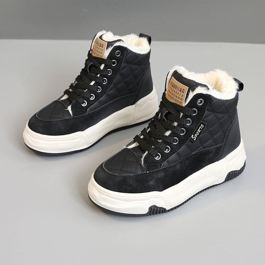 Damen Winter Sportsneakers mit kuscheligem Innenfutter und robustem Profil EB