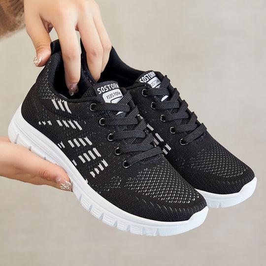 Damen Sportliche und atmungsaktive Sneakers mit elastischem Obermaterial EB