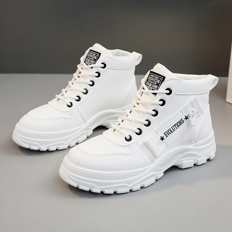 Damen modische High-Top Sneakers mit strapazierfähigem Obermaterial und optimaler Dämpfung EB
