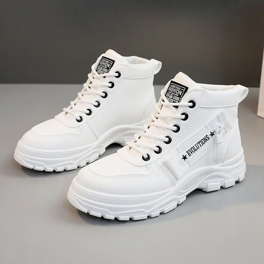 Damen modische High-Top Sneakers mit strapazierfähigem Obermaterial und optimaler Dämpfung EB