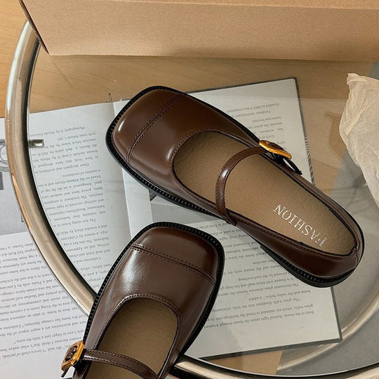 Damen Ballerinas mit elegantem Schnallen-Detail und hochwertiger Verarbeitung EB