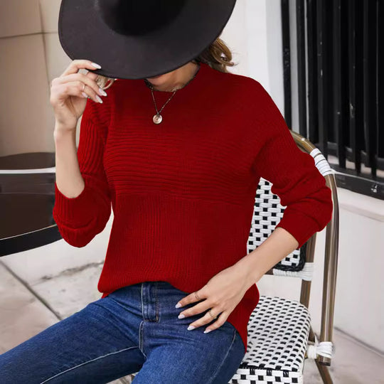 Damen Grobstrickpullover mit lässigem Schnitt und strukturierter Maschenoptik EB