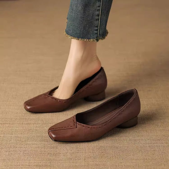 Damen elegante Ballerinas mit modischem Nahtdesign EB