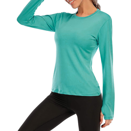 Damen Funktionslongsleeve mit feuchtigkeitsableitendem Material EB