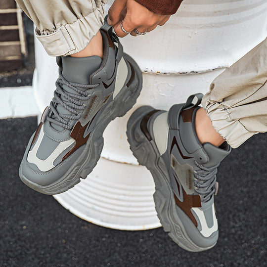 Damen trendige High-Top Sneakers mit rutschfester Sohle EB