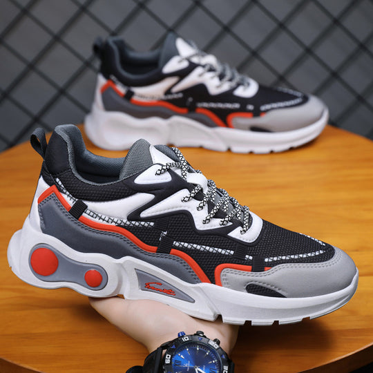 Damen Sportliche Chunky Sneakers mit atmungsaktiver Oberflächenstruktur EB