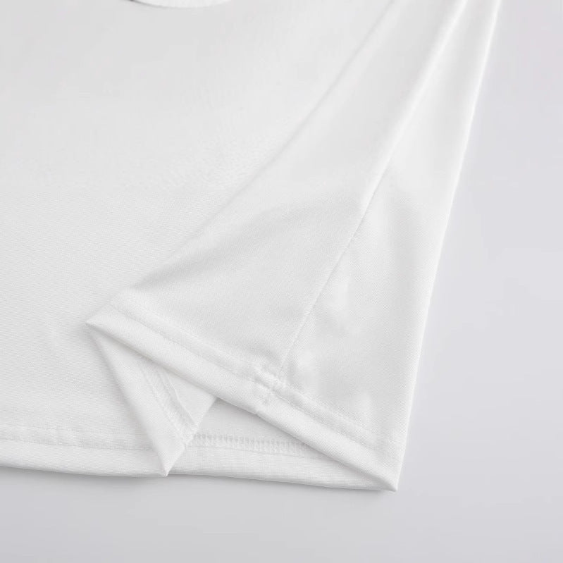 Damen T-Shirt mit kreativem Kirschmotiv und funkelndem Glitzereffekt EB