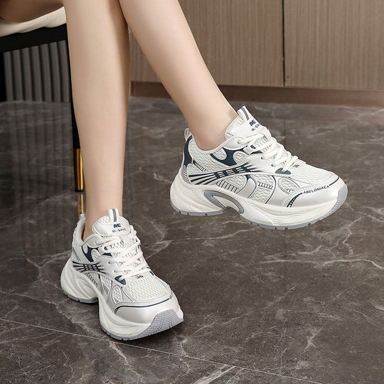 Damen Sportliche Sneakers mit luftdurchlässiger Mesh-Struktur und ergonomischer Dämpfung EB
