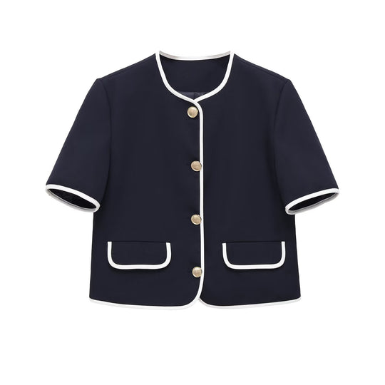 Damen Weit geschnittene Dress-Pants mit elastischem Bund und seitlichen Eingrifftaschen EB