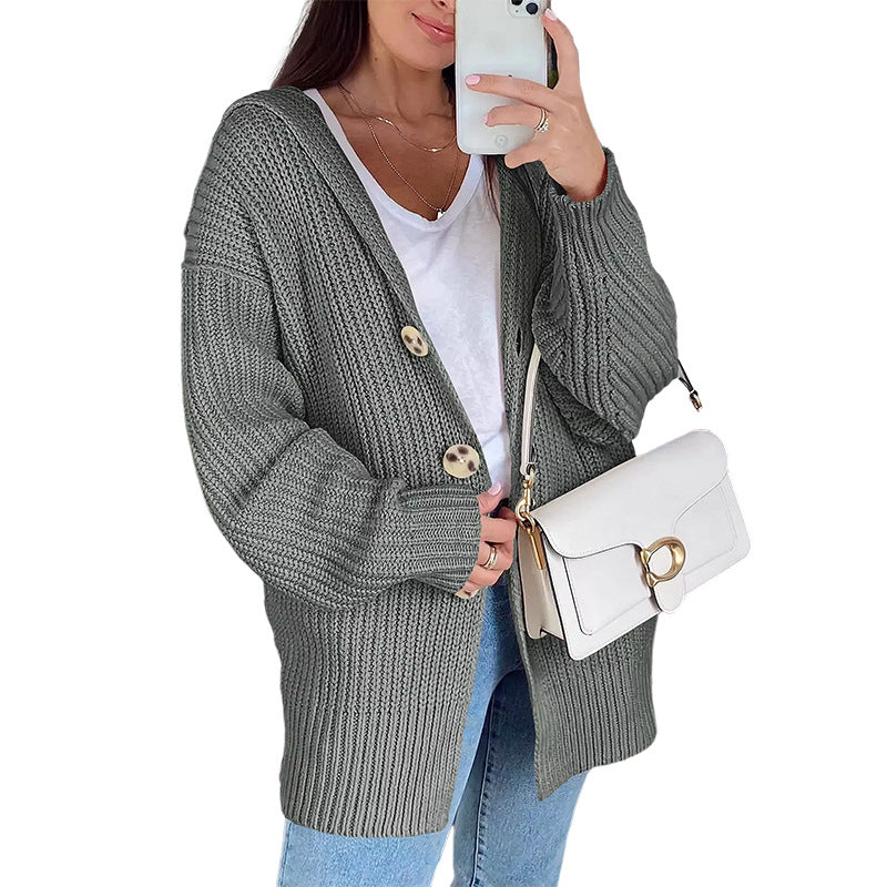 Damen Übergroßer Strickcardigan EB