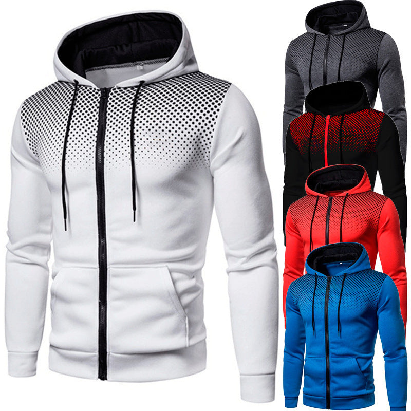 Herren Sportlicher Kapuzenpullover mit atmungsaktiver Netzstruktur EB