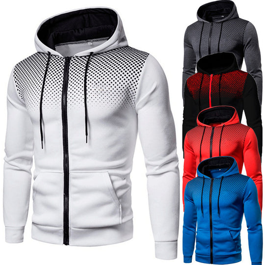 Herren Sportlicher Kapuzenpullover mit atmungsaktiver Netzstruktur EB