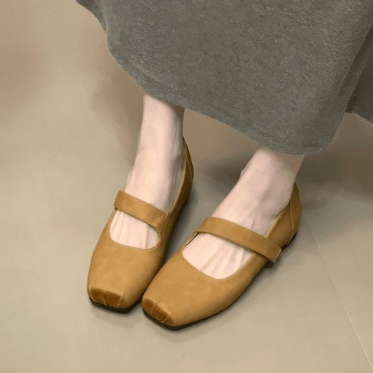 Damen elegante Ballerinas mit verstellbarem Riemen EB