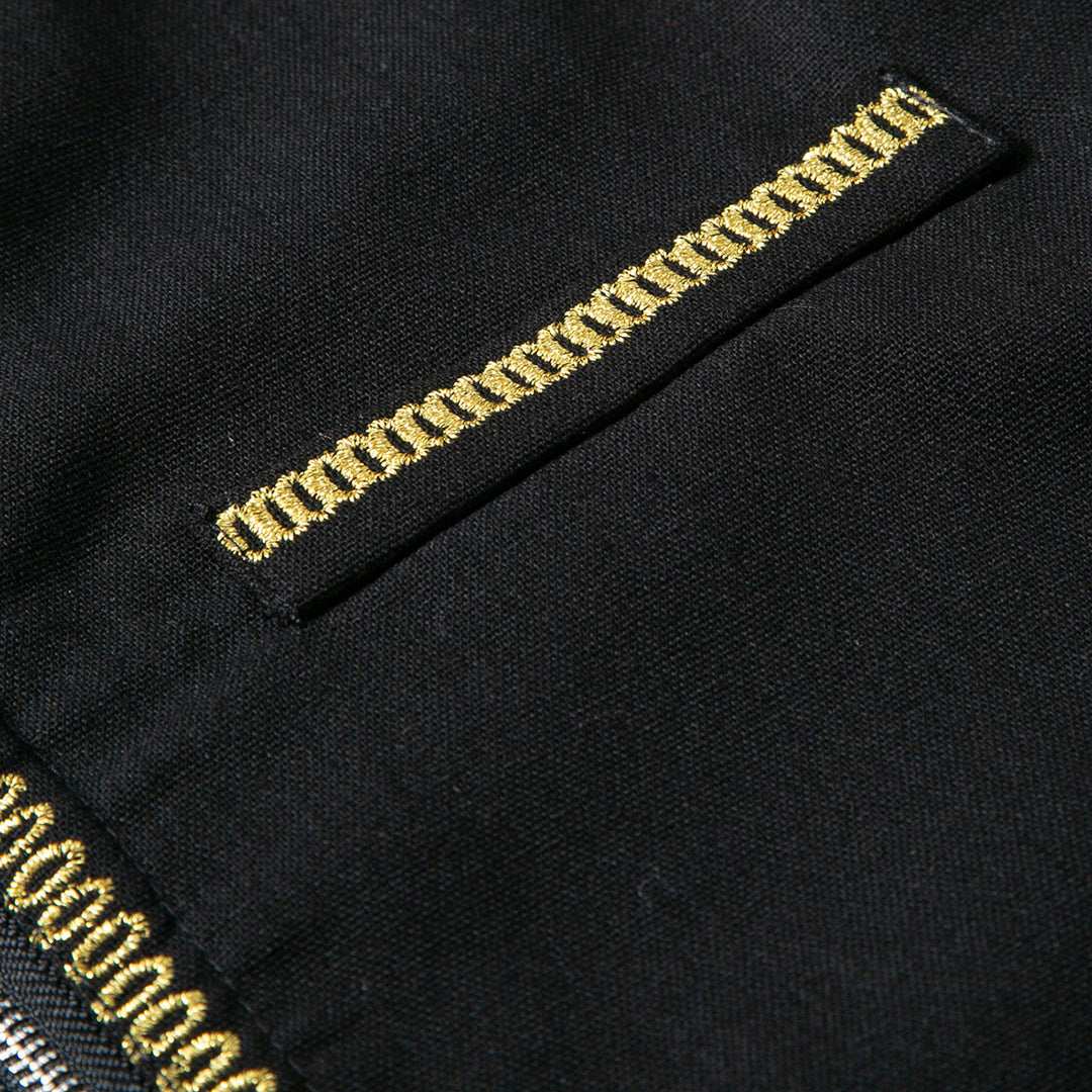 Herren elegantes Tunika-Kleid mit feinen Stickdetails EB