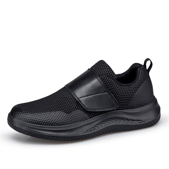Damen Sportliche Slip-On Sneakers mit elastischem Klettverschluss EB