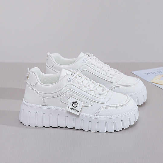 Damen Plattform Sneakers mit bequemem und leichtem Obermaterial EB