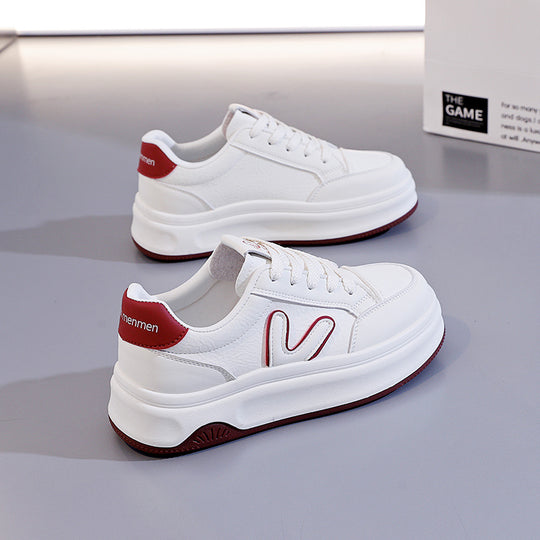 Damen modische Sneaker mit dicker Profilsohle und atmungsaktivem Obermaterial EB