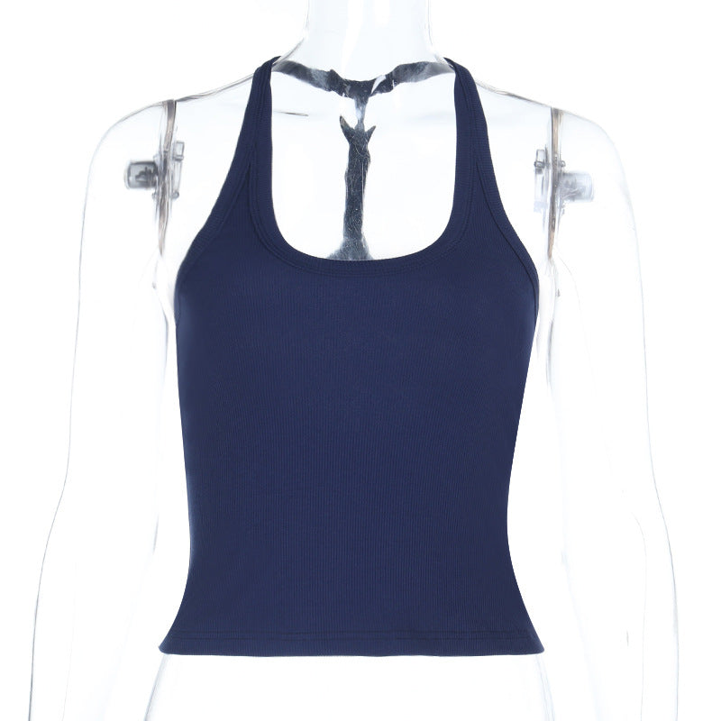 Damen Sportliches Tanktop mit rückenfreier Gestaltung EB