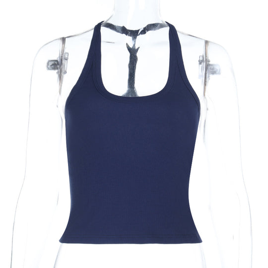 Damen Sportliches Tanktop mit rückenfreier Gestaltung EB