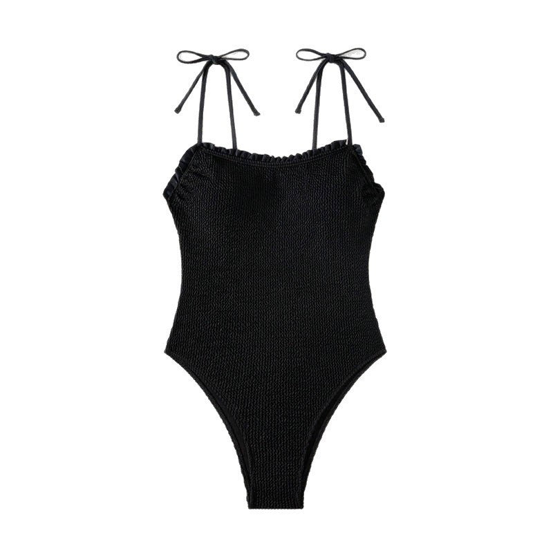 Damen Einteiliger Badeanzug mit Rüschendetails EB