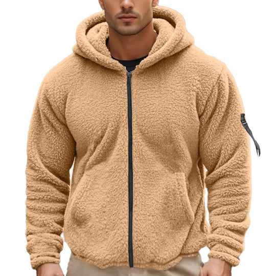 Herren Fleecekapuzenpullover mit ergonomischem Schnitt und praktischen Reißverschlusstaschen EB
