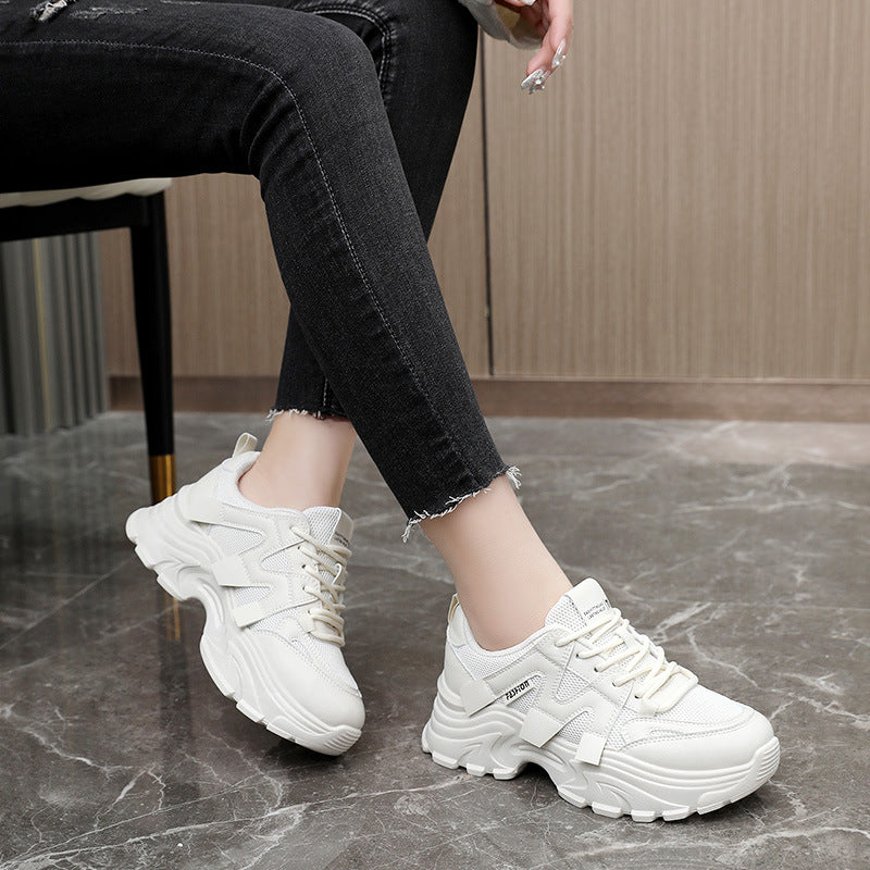 Damen Sportliche Chunky Sneakers mit atmungsaktiver Obermaterialstruktur EB