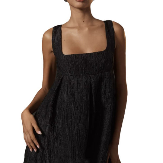Damen Sommerkleid mit quadratischem Ausschnitt und voluminösem Schnitt EB