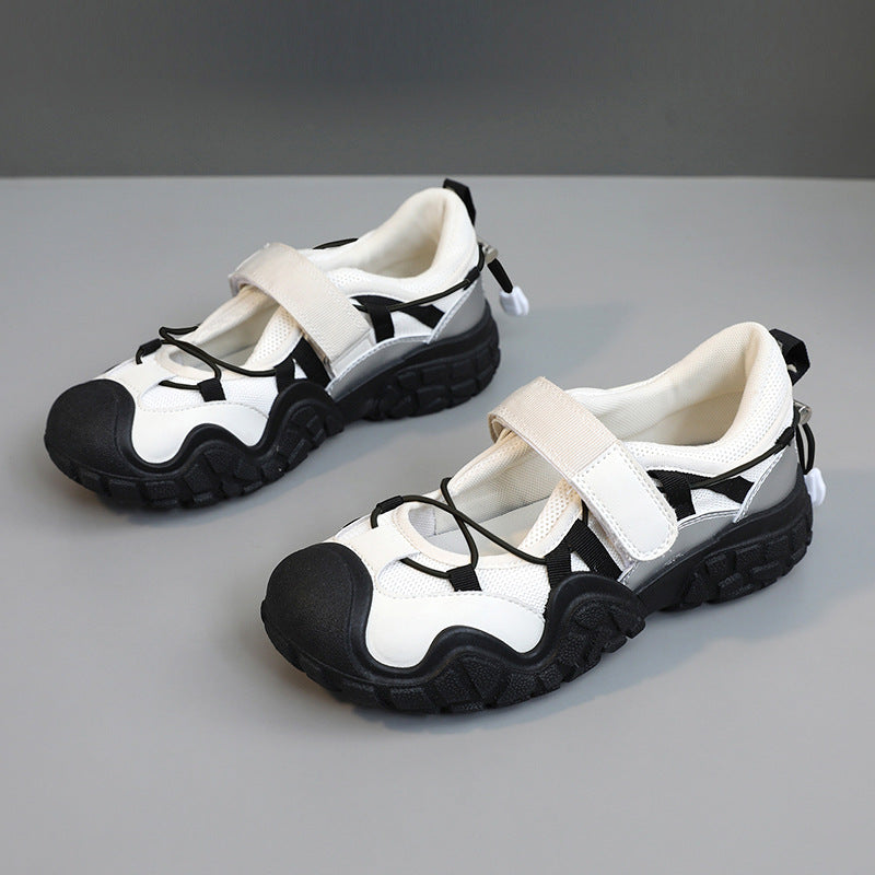 Damen Sportliche Freizeitschuhe mit verstellbarem Riemen EB