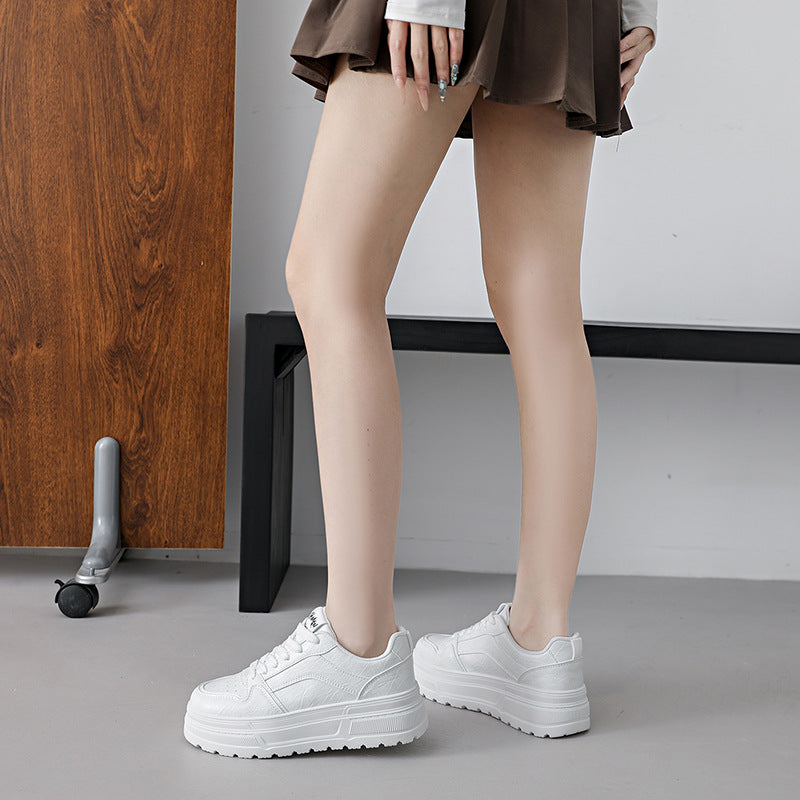 Damen Modische Chunky Sneaker mit atmungsaktivem Obermaterial und stabiler Dämpfung EB
