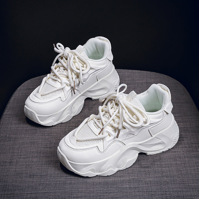 Damen Sportliche Chunky Sneakers mit atmungsaktivem Obermaterial und rutschfester Sohle EB