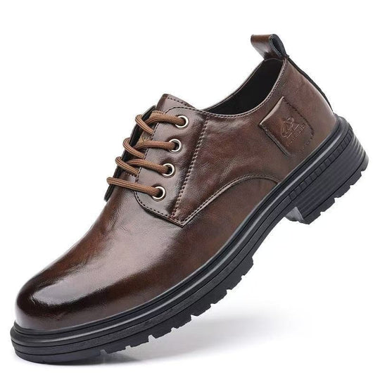 Herren Elegante Schnürschuhe mit hochwertigem Leder und rutschfester Sohle EB