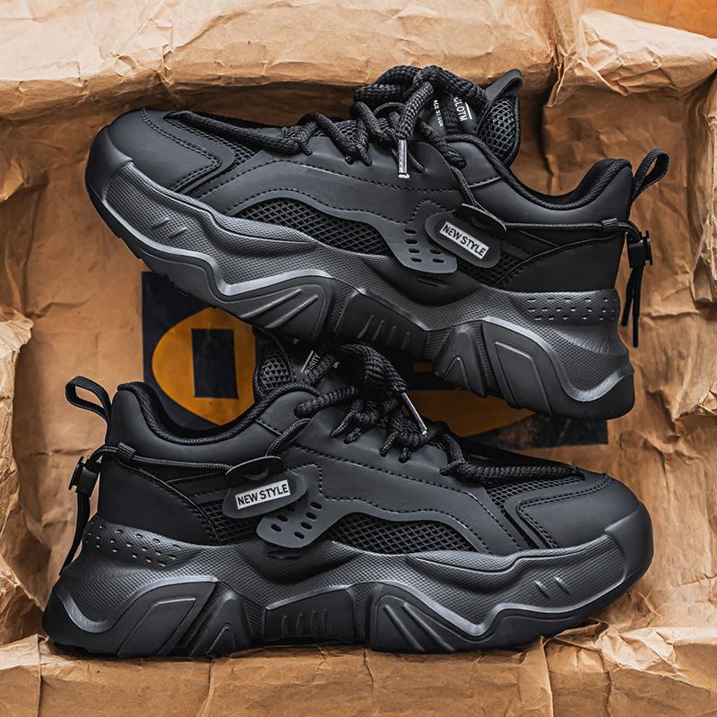Damen trendige Athletic Sneakers mit stoßdämpfender Sohle und atmungsaktivem Obermaterial EB